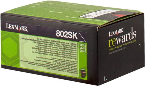 Lexmark CX310/CX410/CX510 Negro Cartucho de Toner Original - 80C2SK0/80C2SKE/802SK