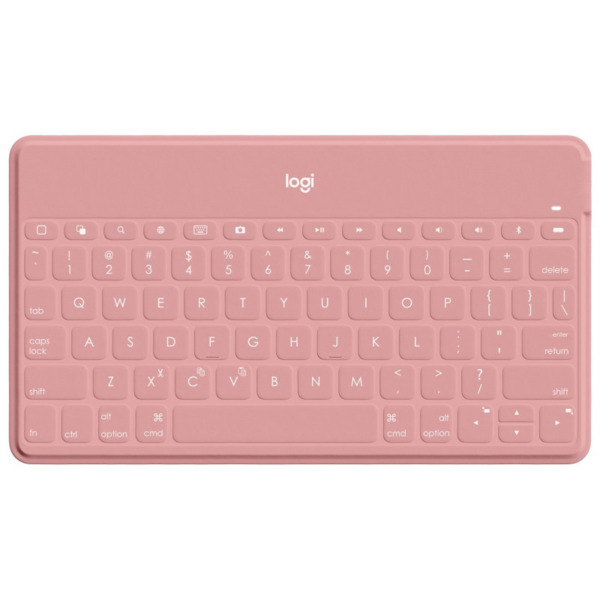 Logitech Keys to Go Teclado Bluetooth para iPhone, iPad y Apple TV - Teclas de Acesso Directo - Base para Smartphone - Ultralige