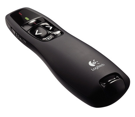 Logitech R400 Presentador Laser Inalambrico - Radio de Accion 15m - Color Negro