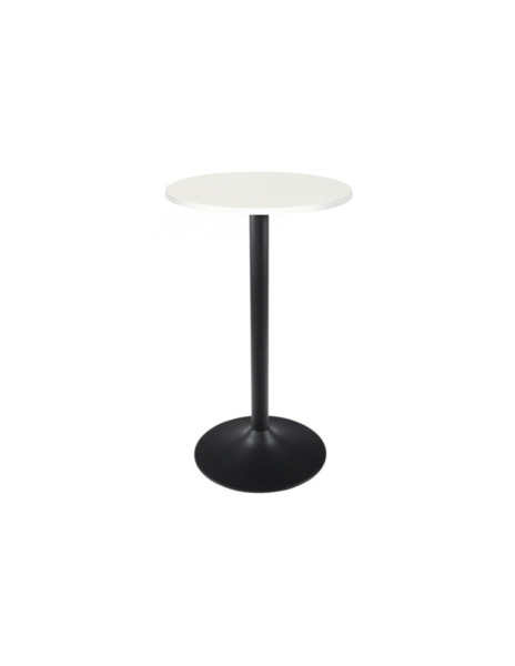 Mesa de vending Altarejos base negra y tablero 60cm blanco (1)