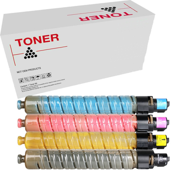 MP-C300 / MP-C400 / MP-C401 pack 4 toner compativel Ricoh Aficio 841550 841299 841551 841300 841552 841301 841553 841302