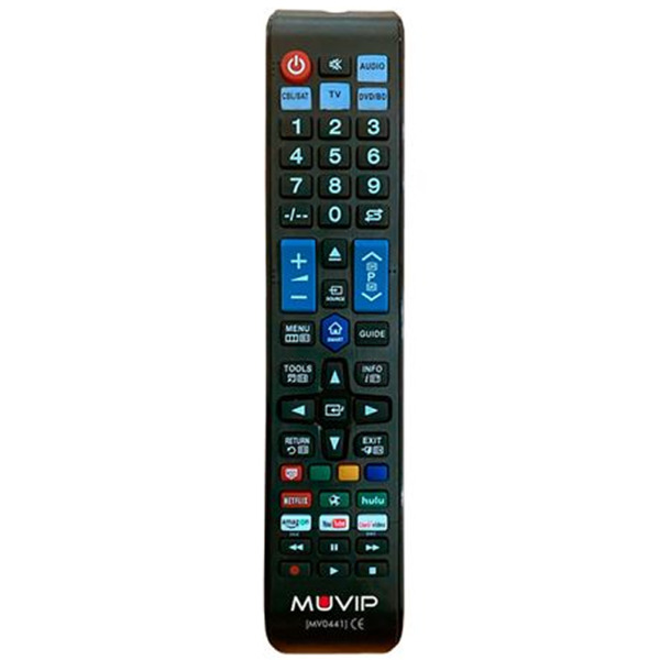 Muvip Serie Large Mando a Distancia Universal Smart TV - Combina 4 Aparatos en1 TV, DVD, Blu-Ray, Satelite