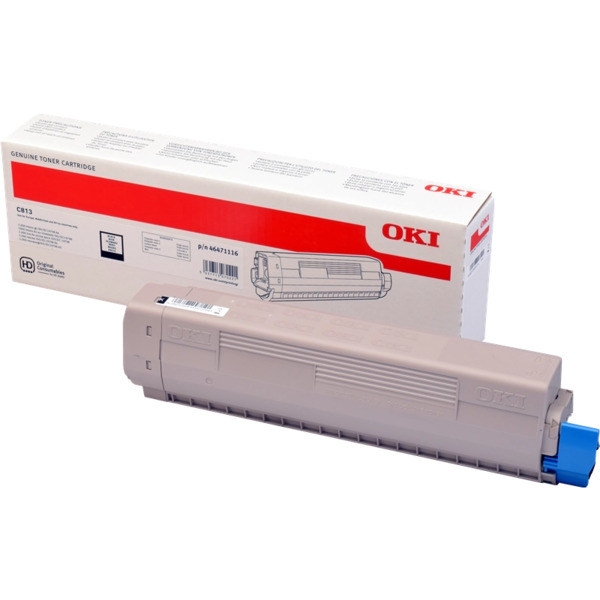 OKI C813 Negro Cartucho de Toner Original - 46471116