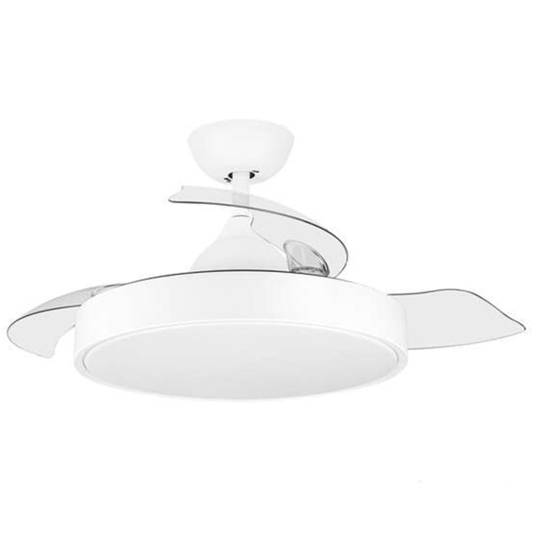 Orbegozo CP 120092 Ventilador de Techo Elegance - Potente Motor DC - Aspas Retractiles - Luz LED - Mando a Distancia - Sistema R