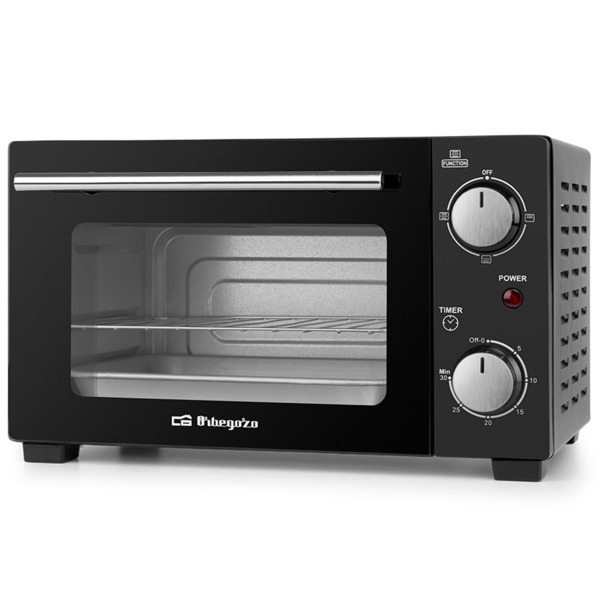 Orbegozo HO 985 Horno Electrico Multifuncion Potencia 800W - Capacidad 10L - Selector de Calor Superior - Inferior o Simultaneo