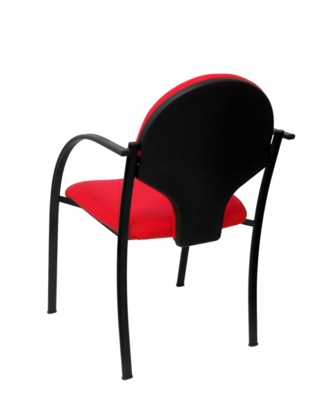 Pack 2 Silla de oficinas Hellin chasis negro bali rojo (5)