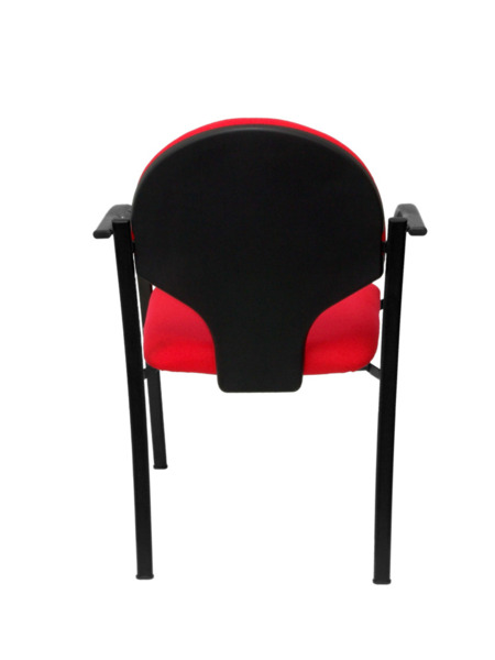 Pack 2 Silla de oficinas Hellin chasis negro bali rojo (6)