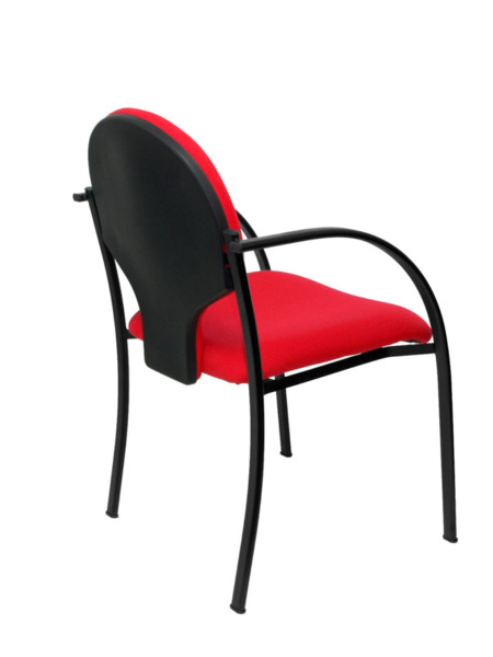 Pack 2 Silla de oficinas Hellin chasis negro bali rojo (7)