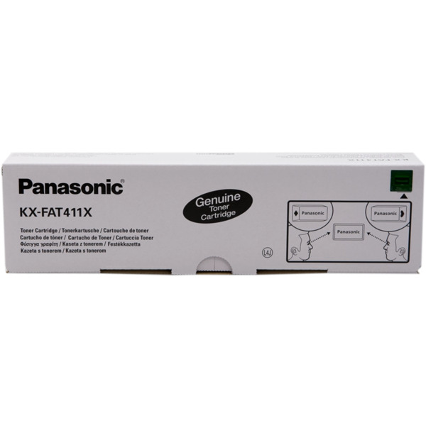 Panasonic KX-FAT411X Negro Cartucho de Toner Original