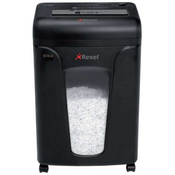 Rexel Mercury Destructora Microcorte - Antiatasco - Hasta 8 Hojas - Destruye Grapas, Clips y Cds - Capacidad Papelera 21L, 220 H