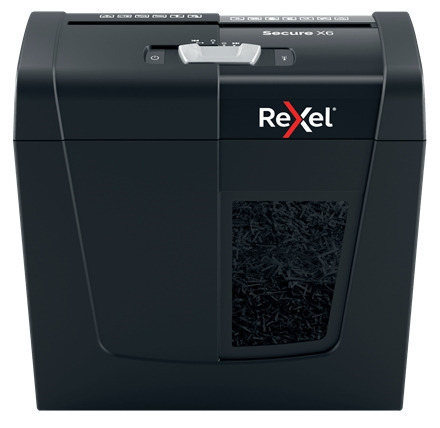 Rexel Secure X6 Destructora de Papel Manual Corte en Particulas - Destruye hasta 6 Hojas - 10L