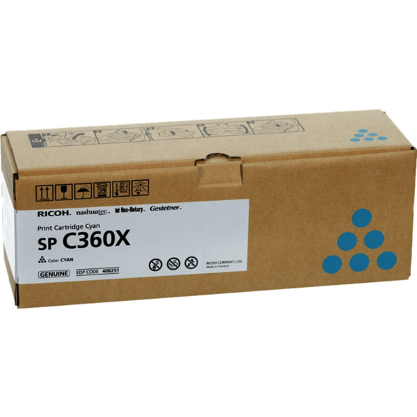 Ricoh Aficio SP-C361 Cyan Cartucho de Toner Original - 408251/SPC360X