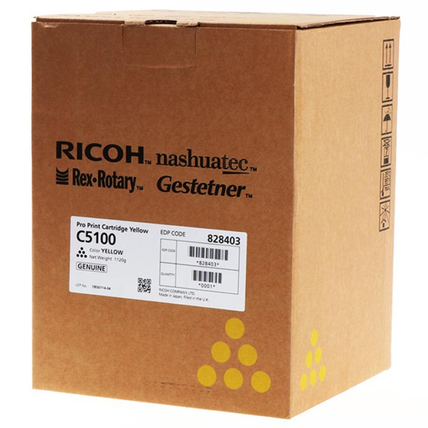 Ricoh Pro C5100/C5110 Amarillo Cartucho de Toner Original - 828403