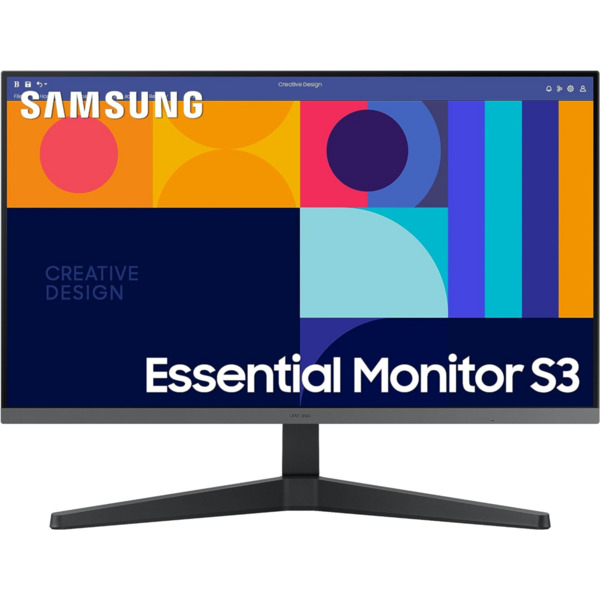 Samsung Essential S3 Monitor 24" LCD IPS FullHD 1080p 100Hz Freesync - Respuesta 4ms - Angulo de Vision 178° - HDMI, DisplayPort