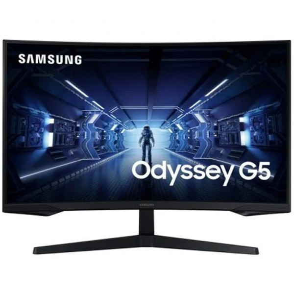 Samsung Odyssey G5 Monitor 27" LED VA Curvo 1000R WQHD 144Hz FreeSync Premium - Respuesta 1ms - Angulo de Vision 178º - 16:9 - H