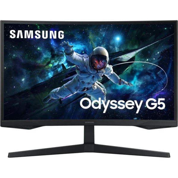 Samsung Odyssey G5 Monitor 27" LED VA Curvo QHD 165Hz FreeSync - Respuesta 1ms - Angulo de Vision 178º - HDMI, DisplayPort - VES