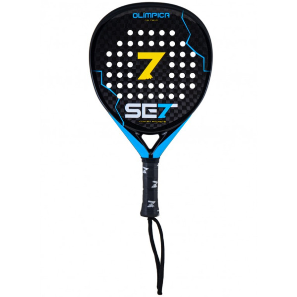 Set Olimpica Pala de Padel - Forma Lagrima - Marco 100% Carbono - Cara 100% Carbono 12K - Nucleo Goma Black Eva Soft Ultra