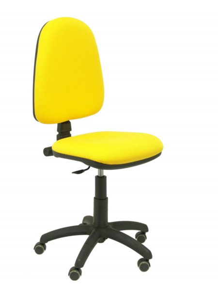 Silla de oficina Ayna bali amarillo ruedas de parqué