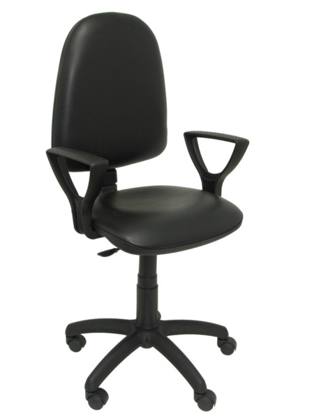 Silla de oficina Ayna similpiel negro con brazos (1)