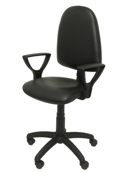 Silla de oficina Ayna similpiel negro con brazos (3)