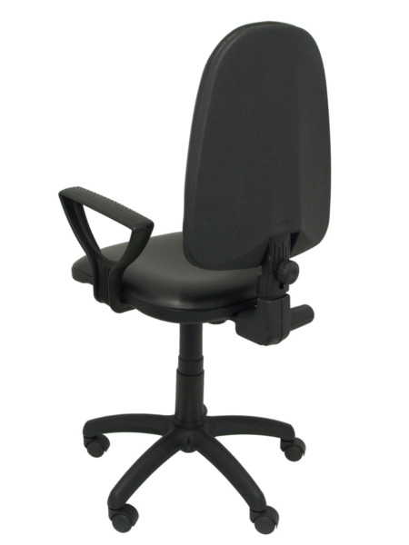 Silla de oficina Ayna similpiel negro con brazos (5)