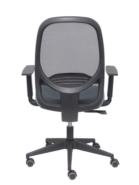 Silla de oficina Cilanco negra malla negra asiento bali gris brazo regulable (6)