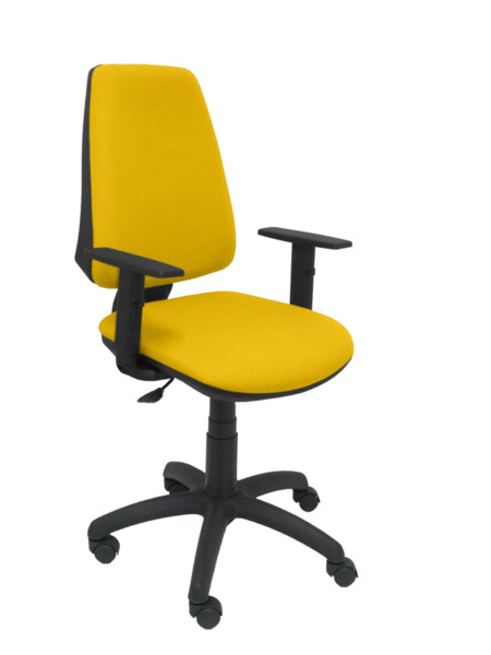 Silla de oficina Elche CP bali amarillo brazos regulables (1)