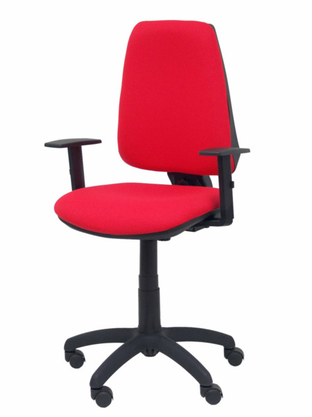 Silla de oficina Elche CP bali rojo brazos regulables (3)