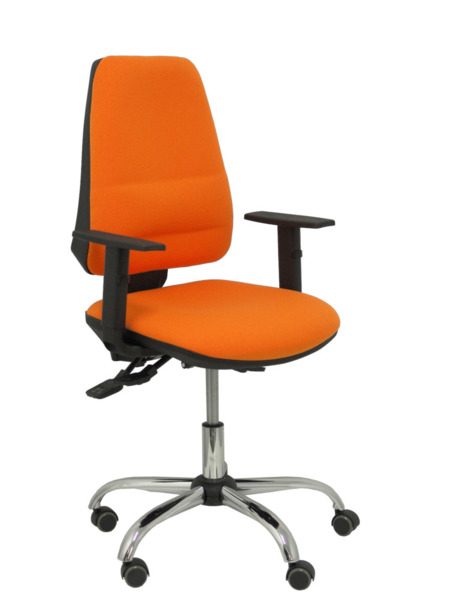 Silla de oficina Elche S 24 horas bali naranja con refuerzo lumbar (1)