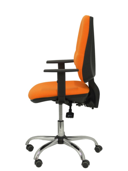 Silla de oficina Elche S 24 horas bali naranja con refuerzo lumbar (4)