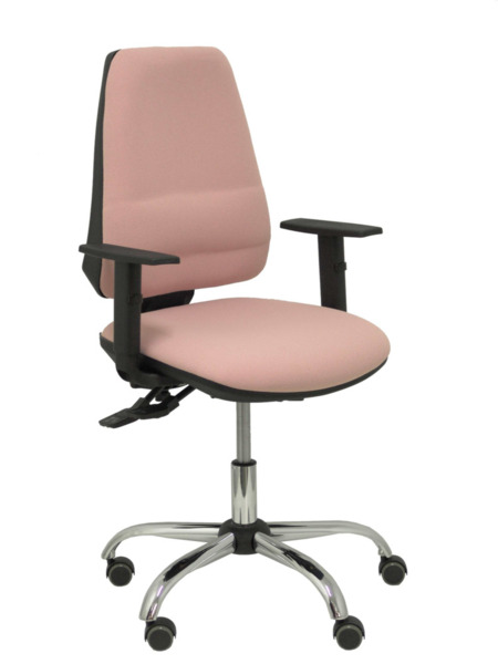 Silla de oficina Elche S 24 horas bali rosa con refuerzo lumbar (1)