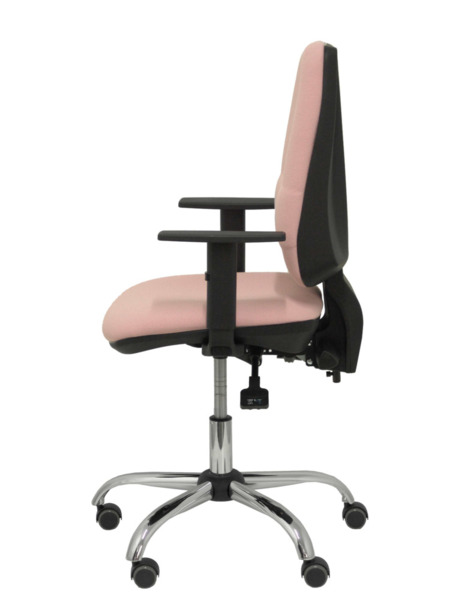 Silla de oficina Elche S 24 horas bali rosa con refuerzo lumbar (4)