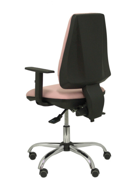 Silla de oficina Elche S 24 horas bali rosa con refuerzo lumbar (5)