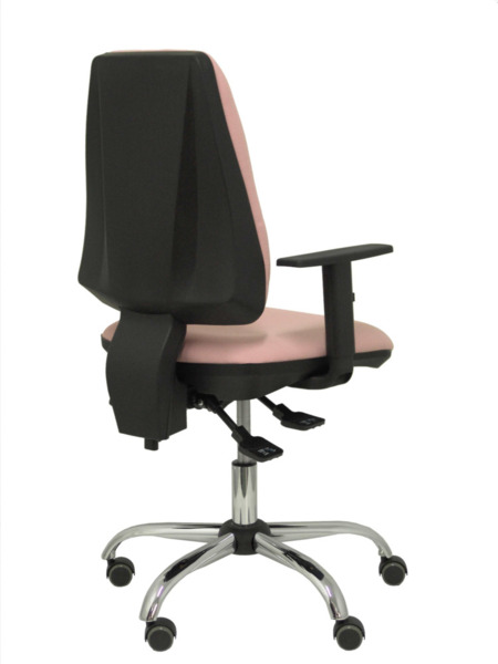 Silla de oficina Elche S 24 horas bali rosa con refuerzo lumbar (7)