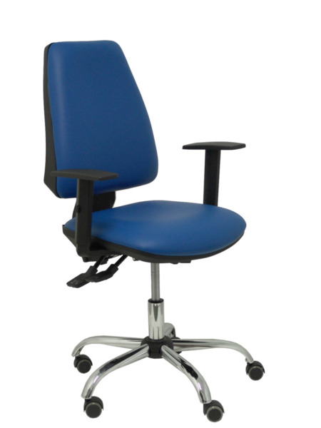 Silla de oficina Elche S 24 horas similpiel azul