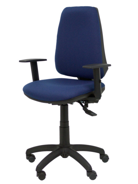 Silla de oficina Elche S bali azul marino brazos regulables (3)