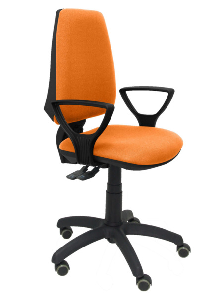 Silla de oficina Elche S bali naranja brazos fijos ruedas de parquet (1)