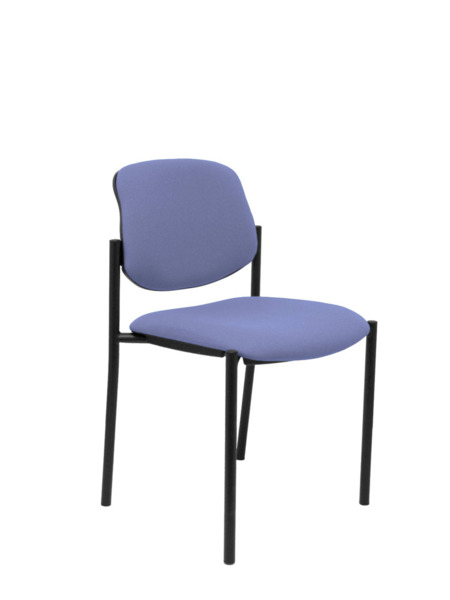 Silla de oficina fija Villalgordo bali azul claro chasis negro