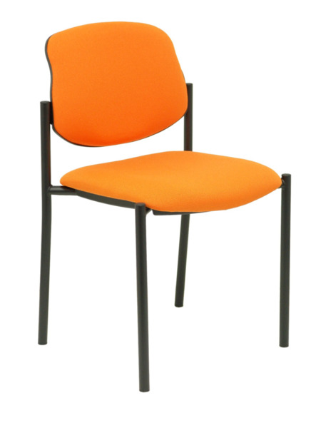 Silla de oficina fija Villalgordo bali naranja chasis negro (1)