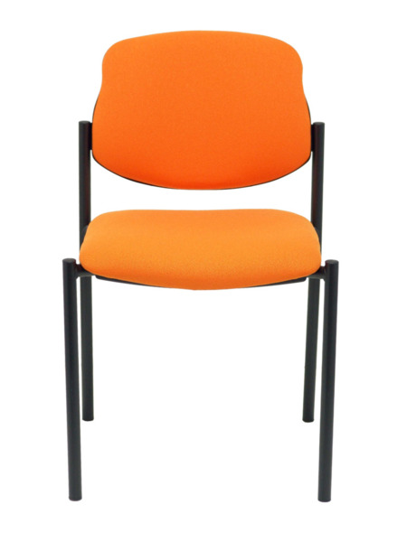 Silla de oficina fija Villalgordo bali naranja chasis negro (2)