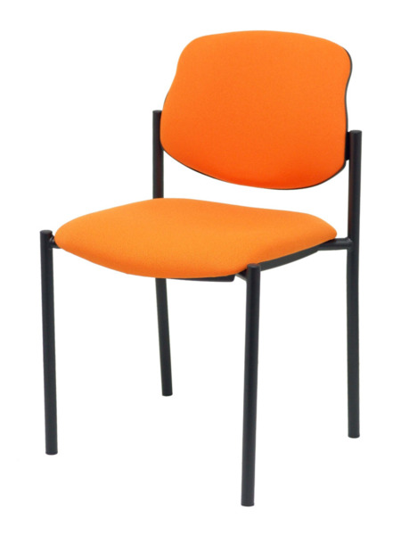 Silla de oficina fija Villalgordo bali naranja chasis negro (3)