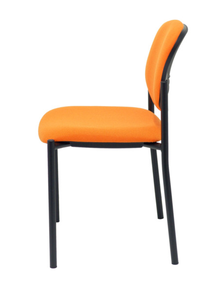 Silla de oficina fija Villalgordo bali naranja chasis negro (4)