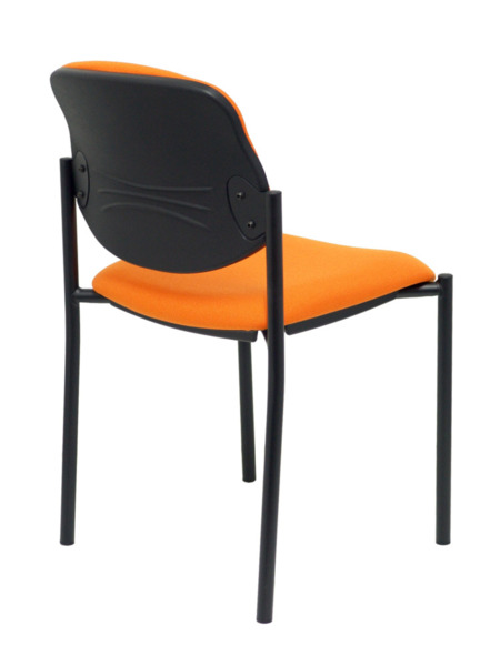 Silla de oficina fija Villalgordo bali naranja chasis negro (7)