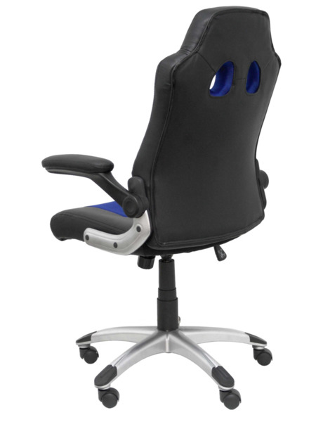 Silla de oficina gaming Talave similpiel negro y azul (5)