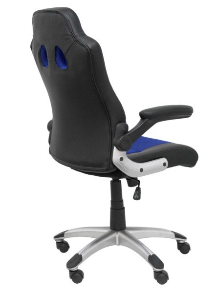 Silla de oficina gaming Talave similpiel negro y azul (7)