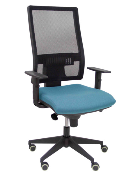 Silla de oficina Horna bali azul claro brazos regulables