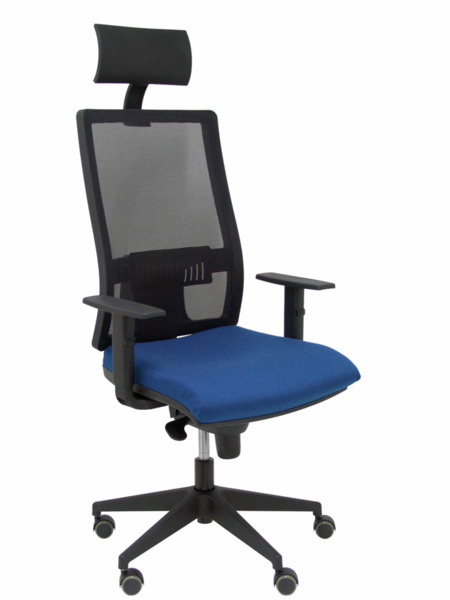 Silla de oficina  Horna bali azul marino con cabecero