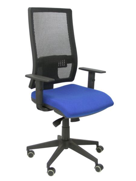 Silla de oficina Horna bali azul sin cabecero