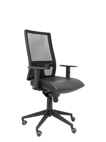 Silla de oficina Horna piel negro sin cabecero (1)