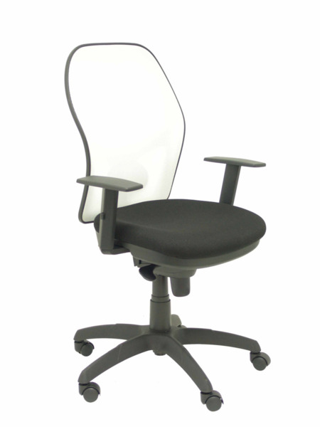 Silla de oficina Jorquera malla blanca asiento bali negro